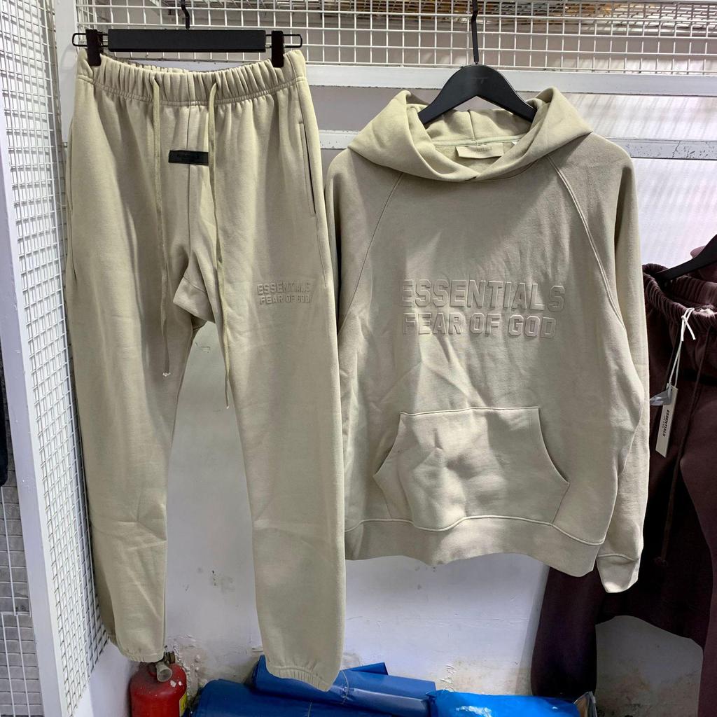 2024 Unisex FOG Flocked Velvet Hoodie: Autumn/Winter Loose Fit