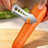Cortador de Verduras 3 en 1 de Acero Inoxidable Mango Ergonómico Rebanador de Cebolleta Picadora de Hierbas para Picnic Cocina al Aire Libre