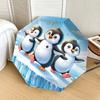 1pc Penguin Island Adventure Umbrella with Plastic Handle,Suitable for All Seasons Home Travel Outdoor UmbrellaDD1209