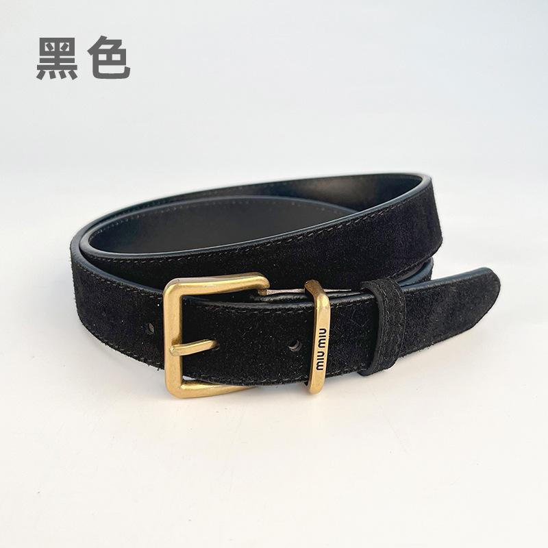 Dámský antifleece matný pravý kožený pásek, retro jehlová přezka z hovězí kůže, vysoce kvalitní sukně, džíny, jednoduché a všestranné