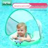 ManBao Baby Safe Tummy Time Float with Sun Canopy - Inflatable-Free Swimming Ring for Pool