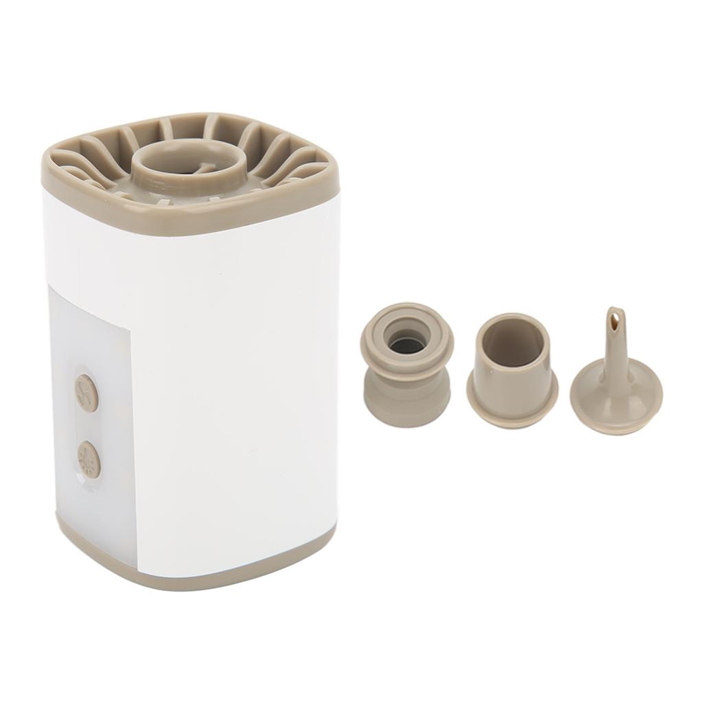 Portable Air Pump 2 Nozzles 2 Modes 3600mAh Battery USB Charging Multifunction Air Mattress Pump with LED Light