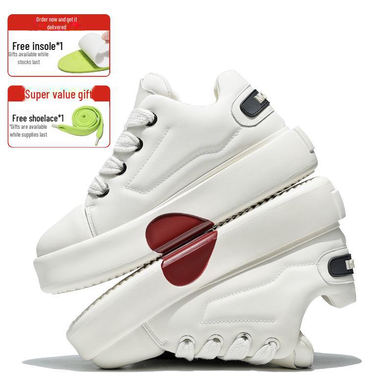 Mobei Pánské trendy ležérní sportovní boty s motivem mandarínské kachny - Módní bílá hovězí kůže s všestrannou měkkou podrážkou.