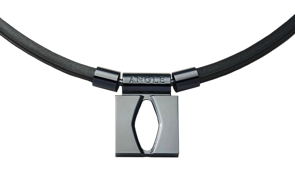 ANGLE 01 NECKLACE Magnetic Necklace Unisex Black M [Medical Device] e.MODEL