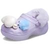 Crocs Fleece Lined Simple Versatile Clogs Women Footwear Light-Purple 210691-530