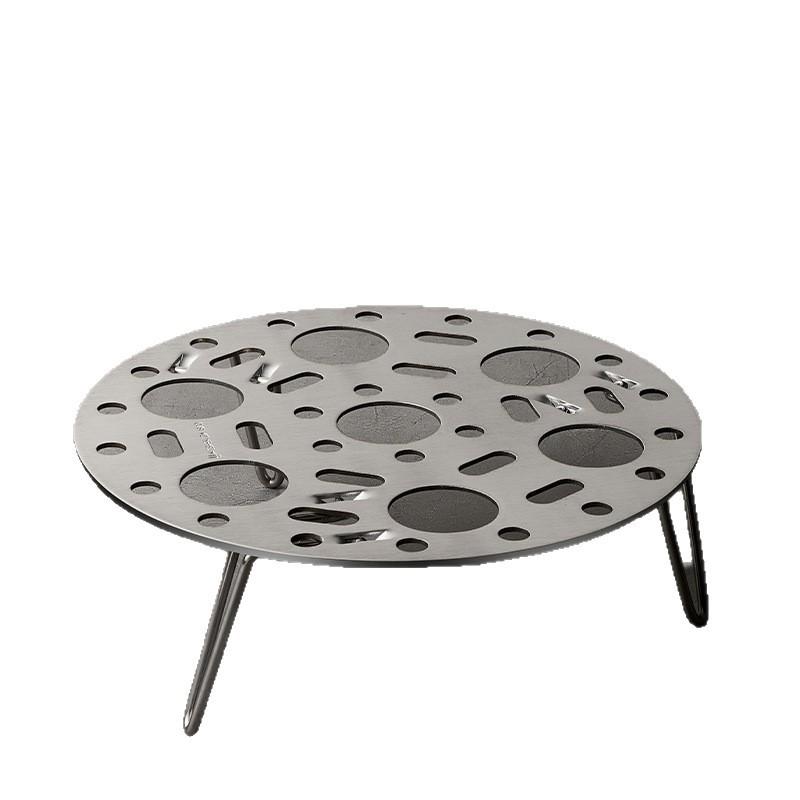 1PC Stainless Steel Multi-functional Steaming Rack Household Foldable Round Steaming Egg Rack Thickened and Heightened Large