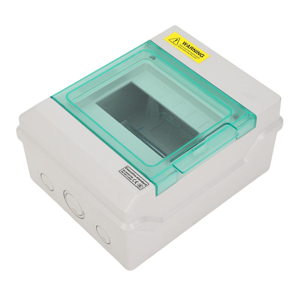 6 Way Distribution Box IP66 Water Proof DIN Rail Outdoor Circuit Breaker Enclosure Power Junction Box