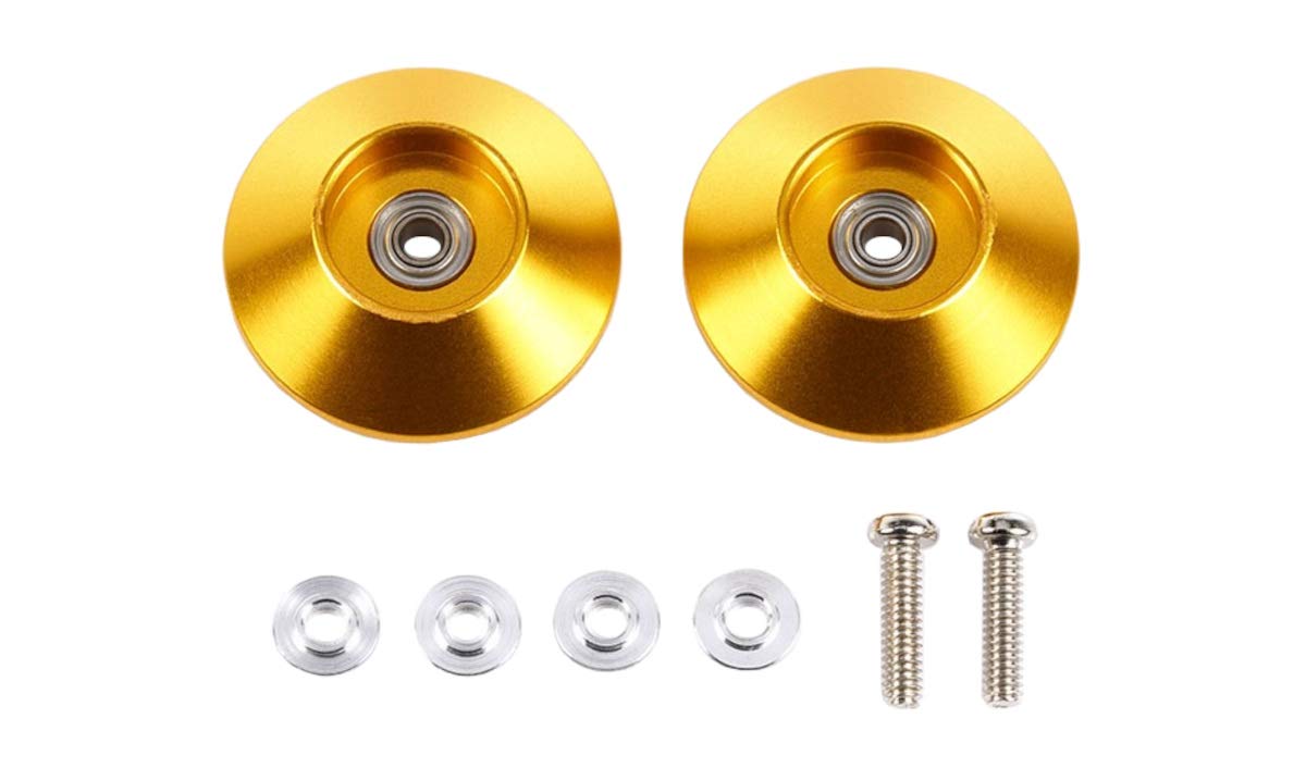 

Tamiya Mini 4WD Special Edition HG 19mm Bearing Roller 95583 All-Aluminum (Tapered Type, Gold) золотий