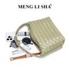 French Retro High-end Handmade Woven Bag, New Versatile Hand-held Lunch Box Bag, Fashionable and Simple One Shoulder Armpit Bag