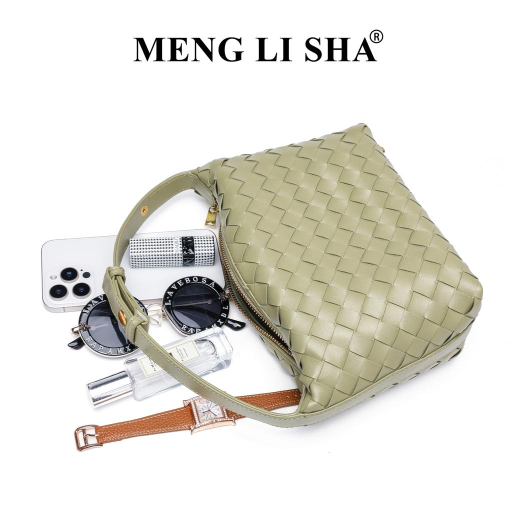 French Retro High-end Handmade Woven Bag, New Versatile Hand-held Lunch Box Bag, Fashionable and Simple One Shoulder Armpit Bag