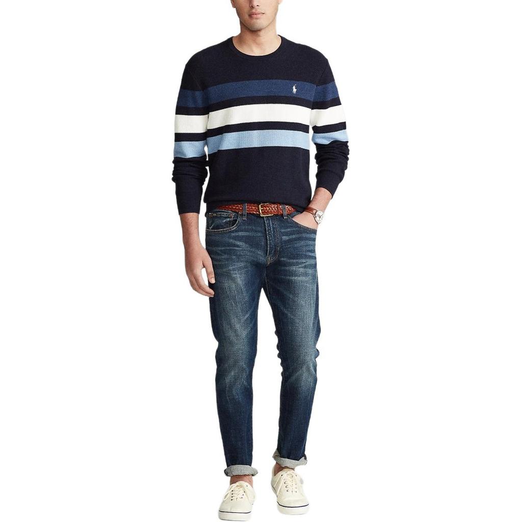 Polo Ralph Lauren Standard Fit Striped Cotton Mesh Knit Top Men Tops MNPOSWE16820678-410