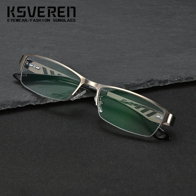 Metal Photochromic Men Women Half Frame Reading Glasses Single Focus Presbyopic Glasse Prescription Glasses Optical Glasses