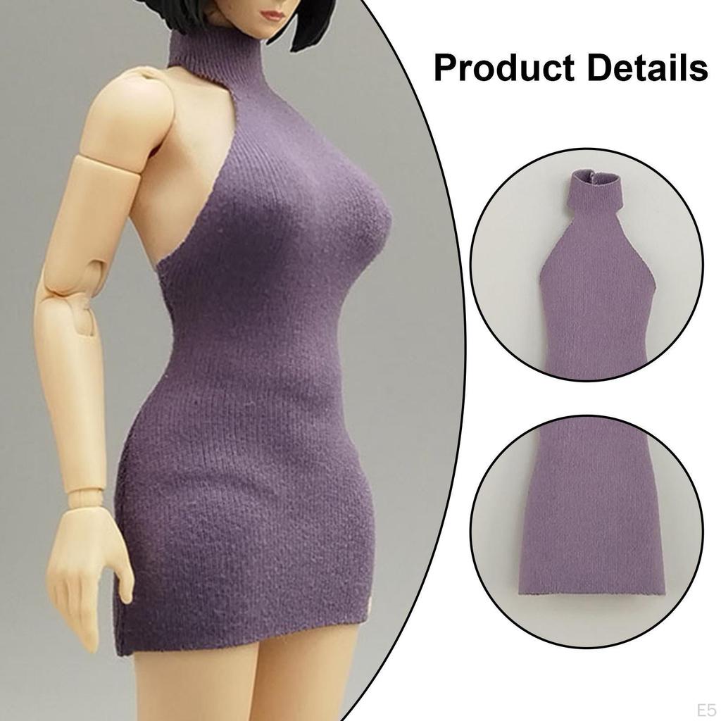 1/12 Scale Girl Dress Action Figures Clothes Fashion Costume Stylish Clothing for 6 inch Woman