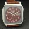 JAPAN VINTAGE SEIKO 5 AUTOMATIC 7009A MENS MAROON COLOR DIAL WATCH a702362-5 R124-a702362