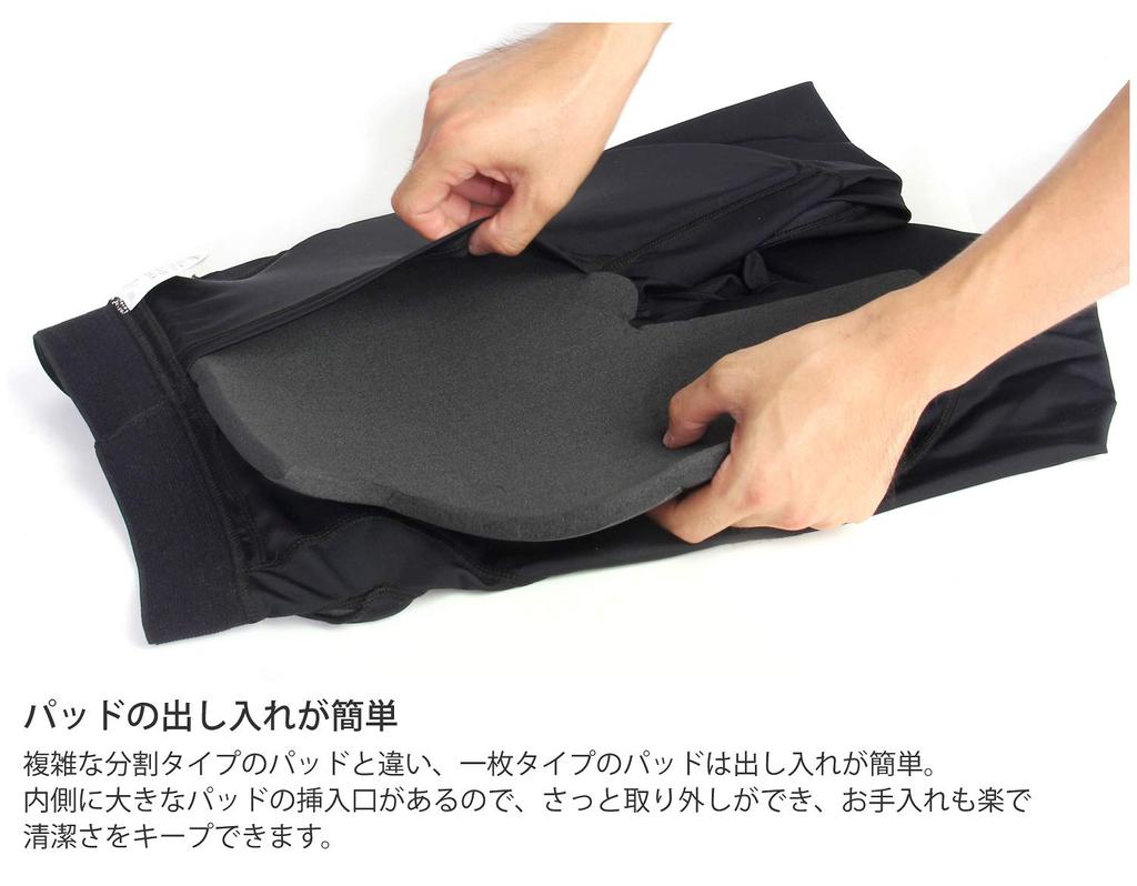 VAXPOT Hip Protector Short Type NBR Pad 10mm Elastic Quick BLK L for Men's Women's [Integrated Dry] VA-3012 (L Men)