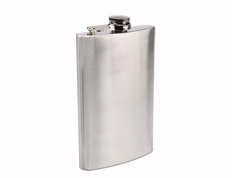 Tragbarer Herren-Hüftflachmann aus 304 Edelstahl, Outdoor-Wasserflasche, 4-10 oz, Lebensmittelqualität