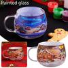 Christmas Themed Painted Mug for Coffee Juice Beverage Festival Atmosphere Party Decorations - Festive Cup for Beverages