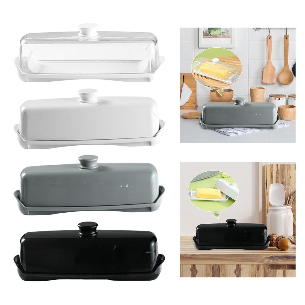 Household Butter Dish with Lid Kitchen Organization Butter Keeper Container for Baking Countertop Restaurant Cake Shop Fridge