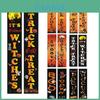 Banner de Couplet de Halloween Impresso Exquisito Alta Qualidade Durável Decoração de Festa