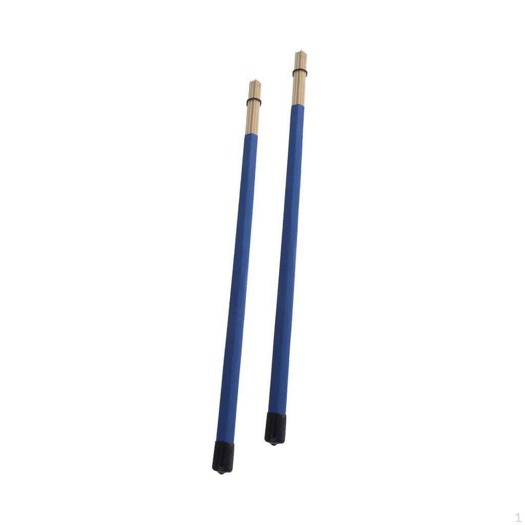 2 Pieces Drumsticks Smooth Handle for Easy Playability Brushes Drum Lovers