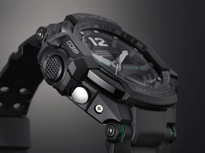 Casio Ceas Analog cu Cuarț Rezistent la Șocuri și Apă 200M din Oțel Inoxidabil pentru Bărbați GA-1100-1A3