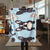 Cartoon Images of Cats Dogs Print Flannel Blanket,High Quality Comfortable for All Seasons,Home Decor,Warmth and Comfort,Perfect for Christmas Gifts