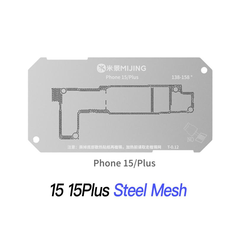Mijing Z20 Pro Reballing Stencil Fixture Kits for iPhone X-17 Pro Max Motherboard Middle Frame Planting Tin Platform Hand Tools