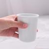 Minimalist White Ceramic Rinsing Cups (2-Pack)