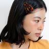 [2set] leopard star hair pin