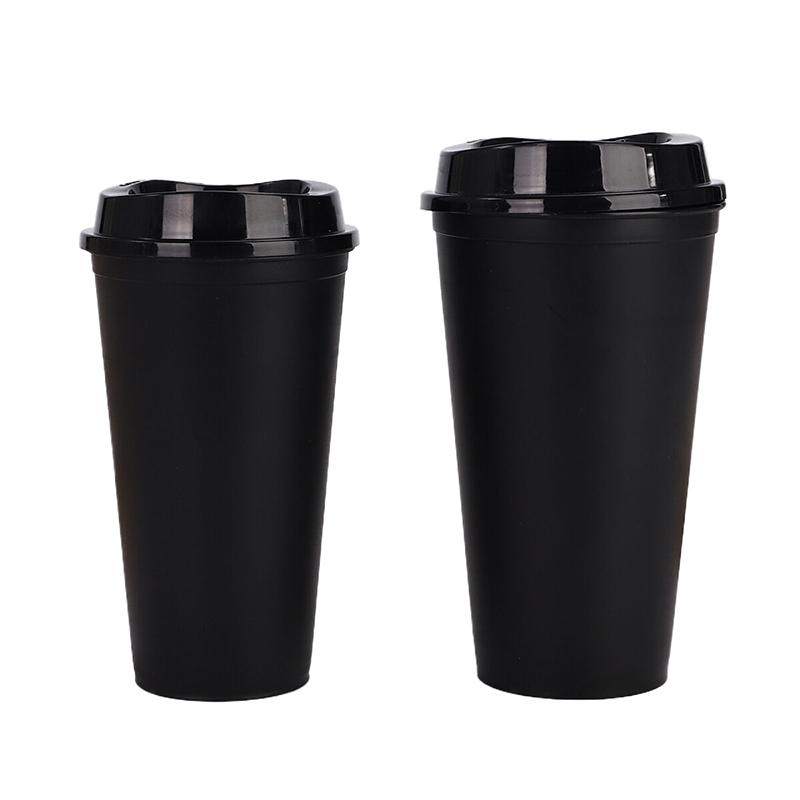 

355Ml Plastic Reusable With Lid, Cold Water Coffee Cup, Household Beverage, Kitchen Supplies