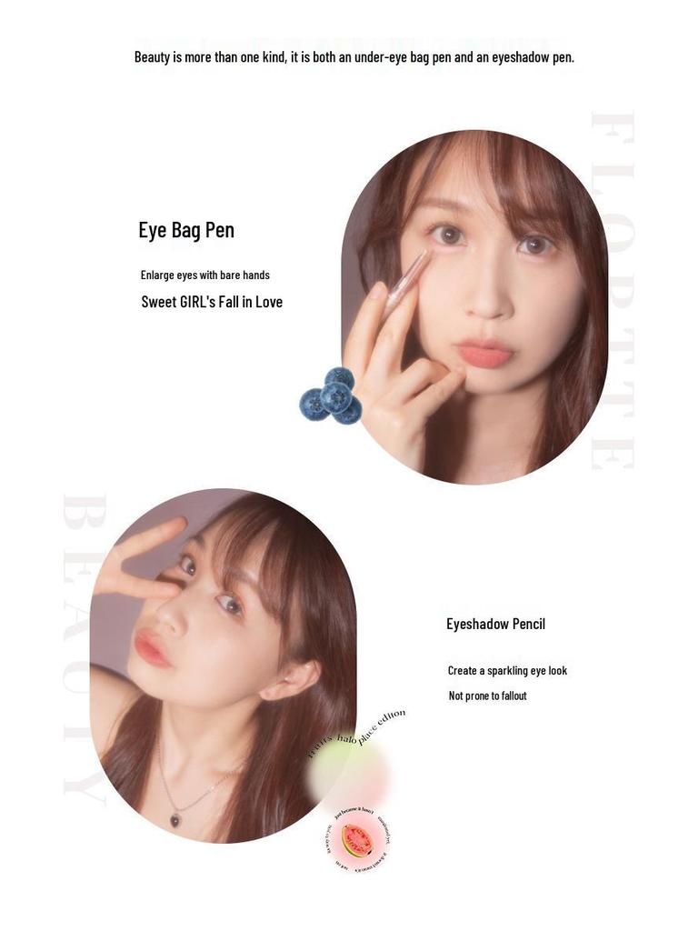 FLORTTE Under Eye Highlight & Shadow Gelstift - Aufhellender Schimmer.