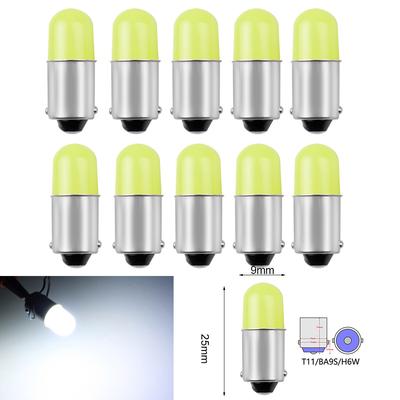 10 szt. 12V Białe T11 Samochodowe LED T4W H6W BA9S 363 Okrągłe 3D COB Żarówki Oświetlenie Wnętrza Tablicy Rejestracyjnej Oznacznik Do Czytania Drzwi Lampa Samochodowa