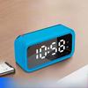Charging Alarm Clock Bluetooth Speaker Radio Mirror Electronic Clock Two Sets of Alarm Clocks