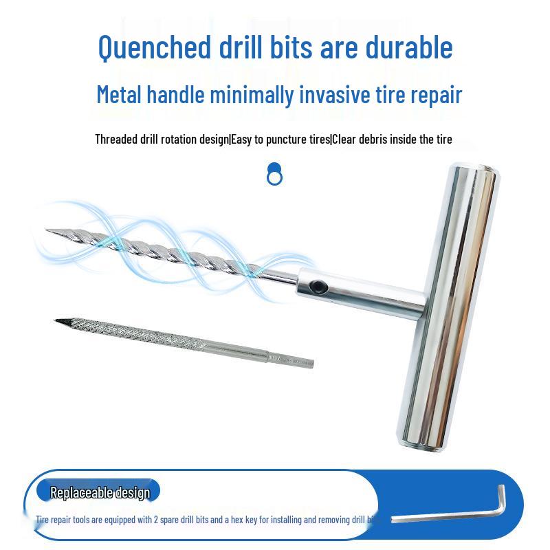 Motorcycle & Car Vacuum Tire Repair Tool Kit