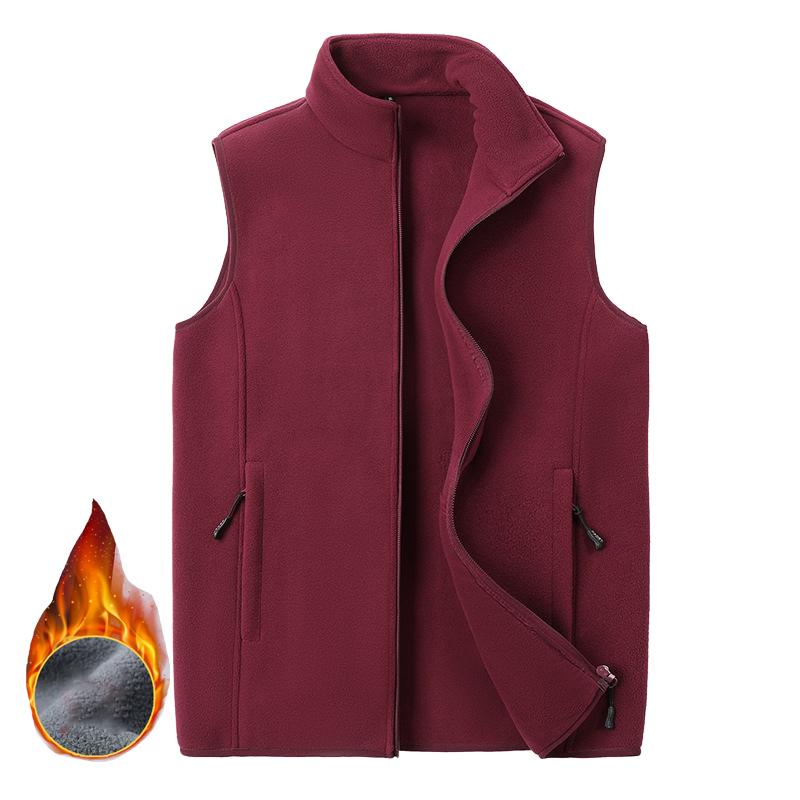 

Большой размер 8xl осенне-зимняя модная однотонная жилетка мужская большого размера безрукавка мужская жилетка свободная повседневная спортивная куртка 8XL красный