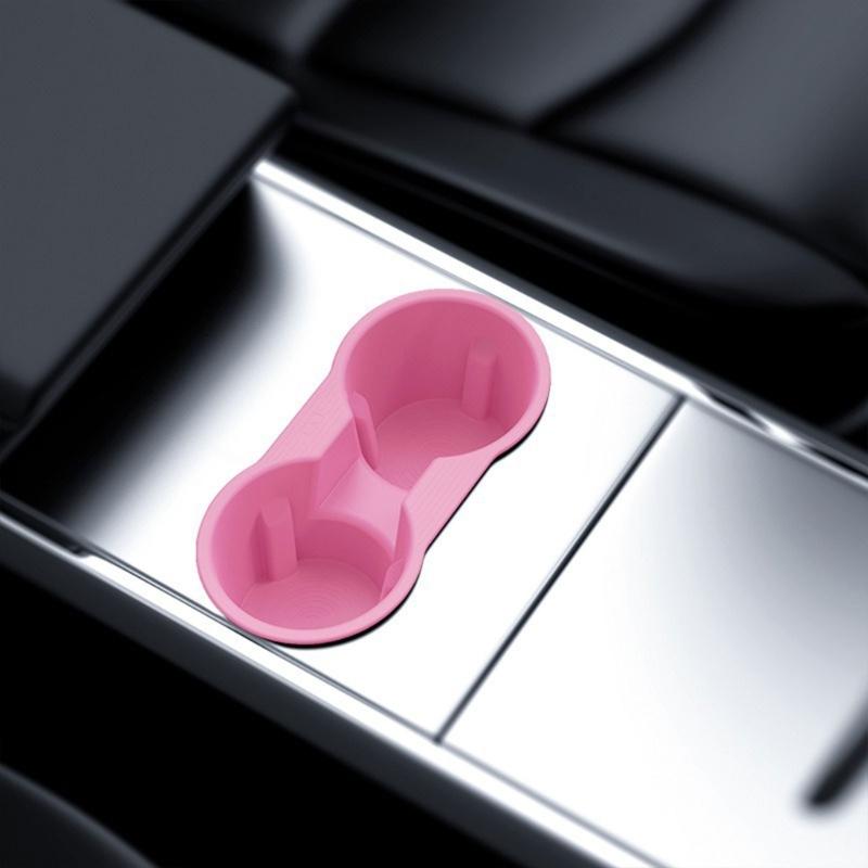Inserto in Silicone per Portabicchieri nella Console Centrale, Portabevande Protettivo in Silicone, Inserto Antiscivolo per Portabicchieri per Auto