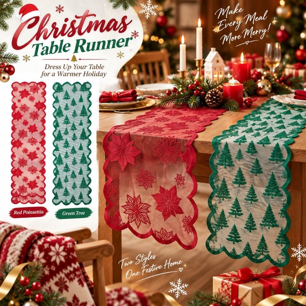 Sheer Lace Lace Tablecloth Premium Finish Long Table Decor Cloth Christmas Table Runner Home Decor