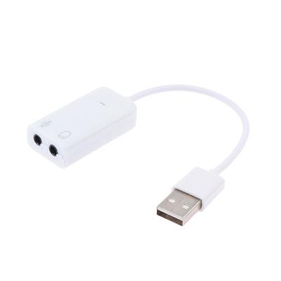 MacBook Computer Laptop PC 7.1 Externe USB-Soundkarte Buchse 3,5 mm USB-Audioadapter Kopfhörer Mikrofon Soundkarte