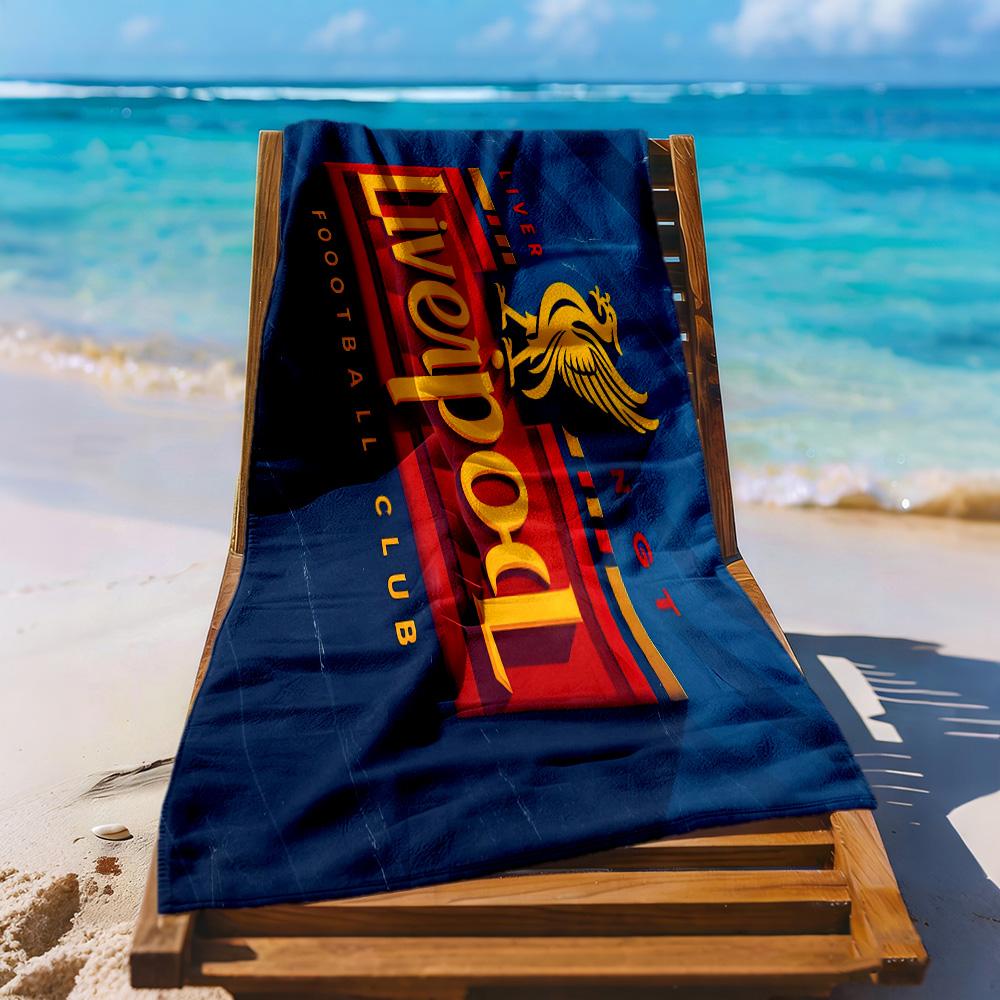 Liverpool Football Club Beach Towel High Absorbency Quickdry Comfortable Lightweight Suitable For Swimming Gym Camping Yoga Vacation