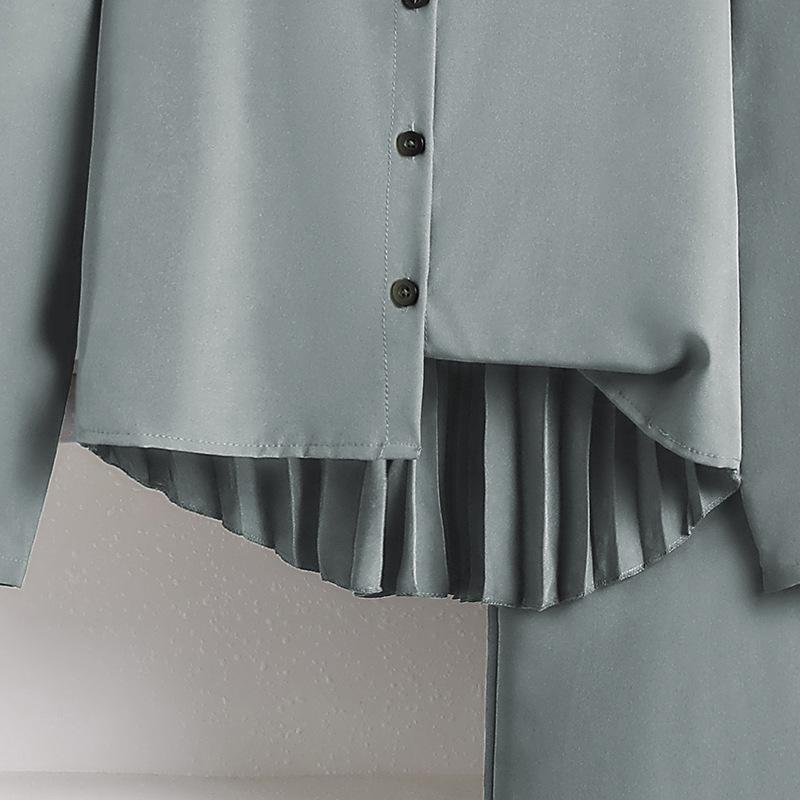 Rudens '25 Laisvalaikio Klostuotos Blūzės ir Plačių Kelnių Rinkinys Vaikams