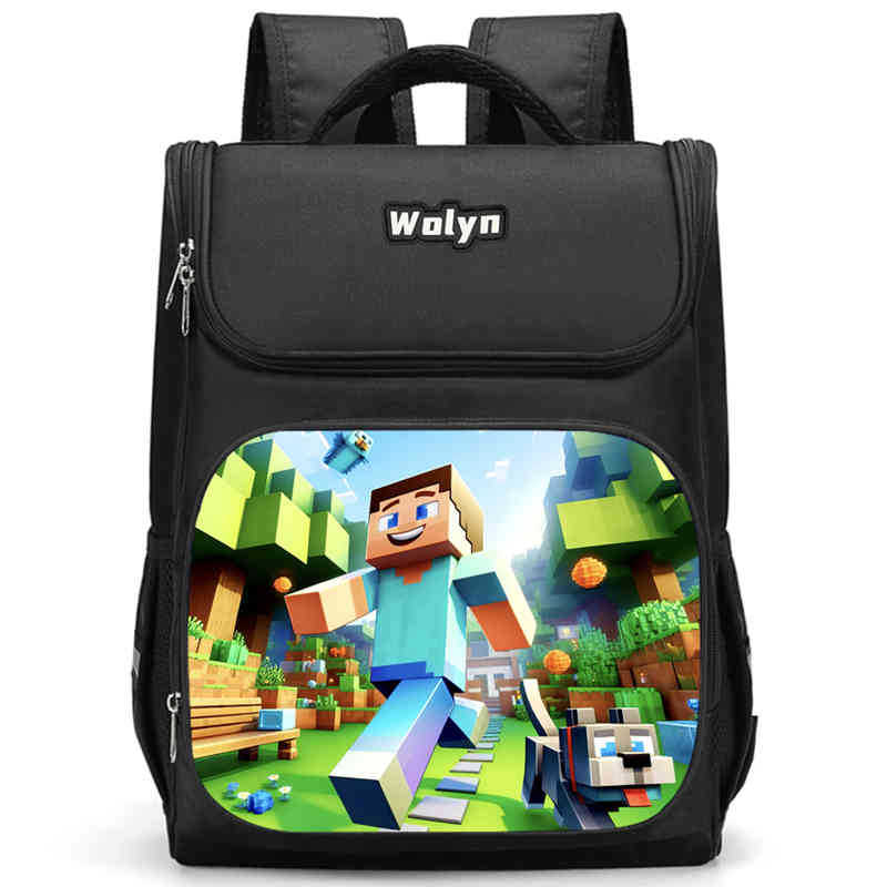 Minecraft Schoolbag Multi-Functional High-Value Spine Protection To Reduce The Burden, A Must-Have Comfortable Backpack For Students