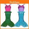 Mermaid Costume Dress For Girls With Milk Silk Fabric For Halloween Cosplay