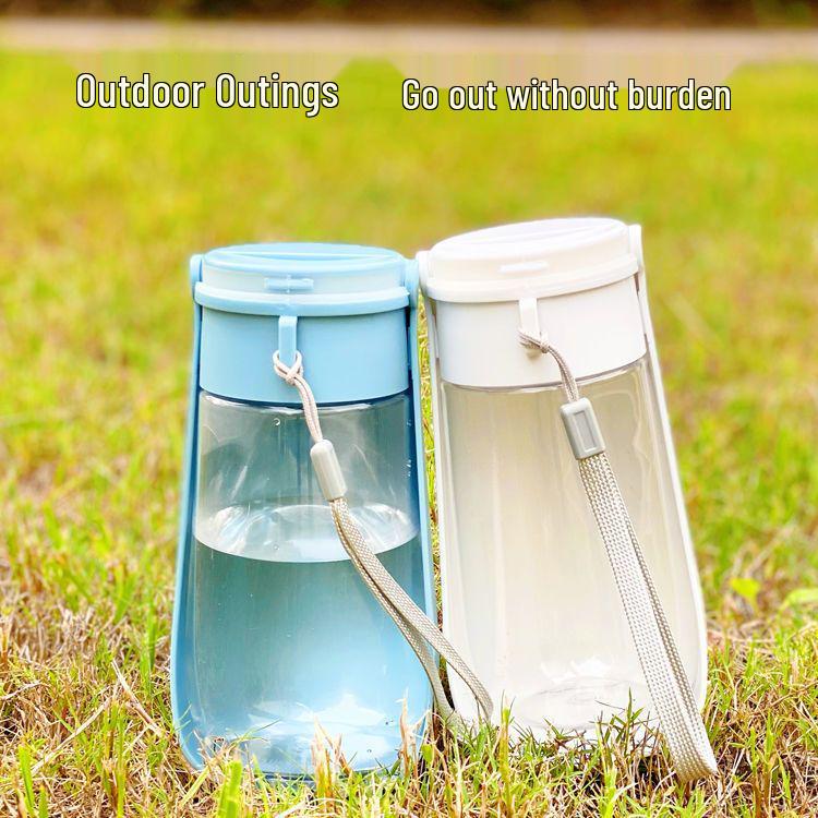Portable Folding Pet Water Bottle - Outdoor Travel Cup for Dogs and Cats