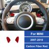 Carbon Fiber Stickers Steering Wheel Shif Paddles Car Accessories Fit For Mini Cooper Hardtop R56 Clubman R55 Convertible R57