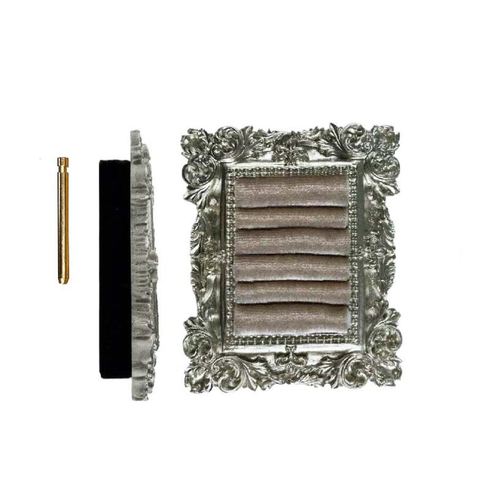 Baroque Design Velvet Earring Tray Mini Jewelry Display Props Wedding & Birthday Gifts