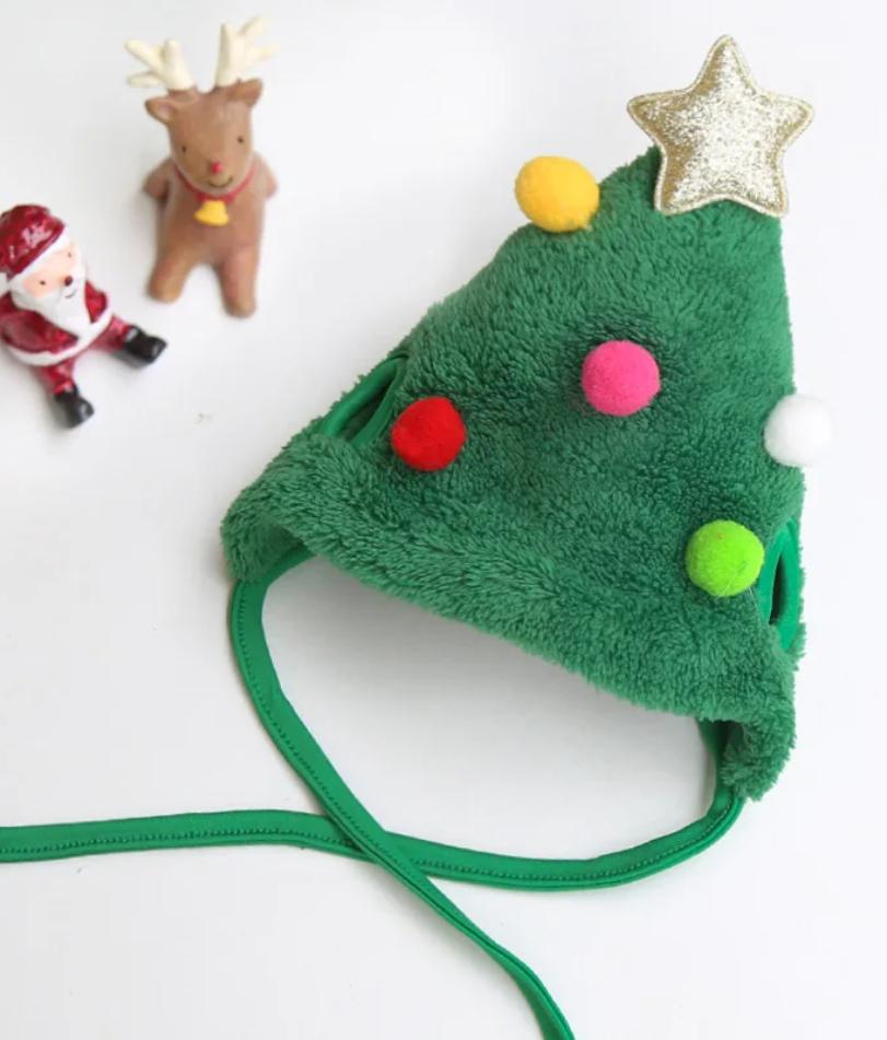 Christmas Pet Hat Cute Antlers Saliva Towel for Dog Cat Dress Up Supplies Scarf Autumn and Winter Clothes Pet Accessory