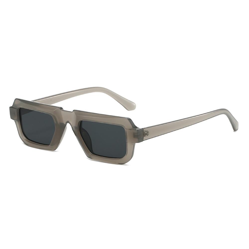 New Retro Leopard Print Square Frame Women Sunglasses  Luxury Punk Hip Hop Style Small Frame Men Leisure Sun Glasses Uv400