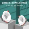 GL-D-006P/007P Gledopto LED Downlight Pro 6W/12W Zigbee 3.0 Smart RGBCCT Waterproof Work With Tuya APP/Voice/RF Remote Control