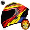 Motorcycle Helmets Men's and Women's Unveiling Helmets Full Helmets Tail Rider Bluetooth Locomotive Men's and Women's Winter Personality Electric
