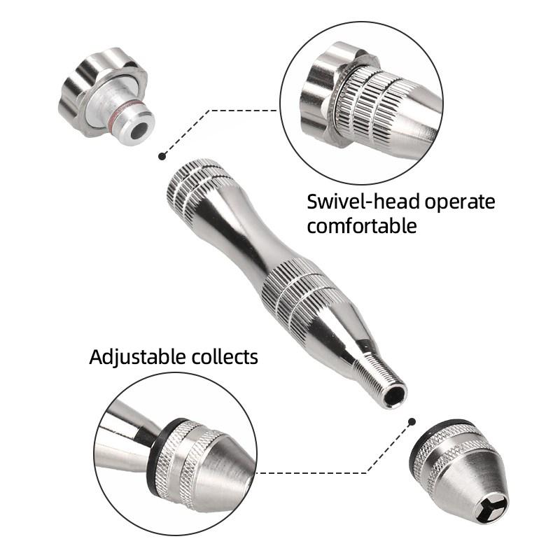 Mini Micro aluminiowa wiertarka ręczna 0.3-3.6mm z uchwytem bezkluczowym wiertła kręte HSS do biżuterii rzemieślniczej ręczne wiercenie narzędzia obrotowe